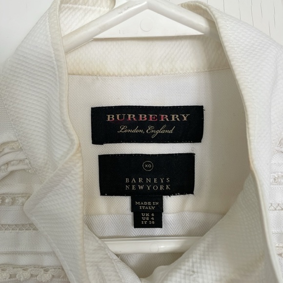 Burberry white Oxford style button down dress - Picture 2 of 4